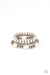 Take by SANDSTORM - White stretchy bracelet