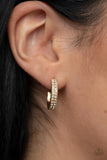 Small Town Twinkle - Gold hoop earrings