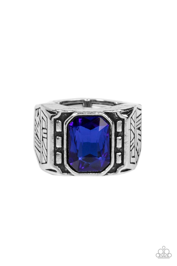 Metro Magnate - Blue Men’s ring