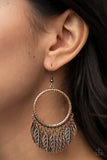 FOWL Tempered - Copper Feather earrings