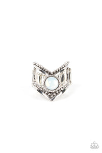 Axial Angle - White Opal ring