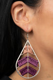 Nice Threads - Purple thread earrings