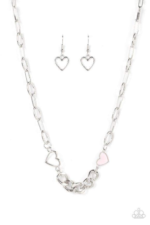 Little Charmer - Pink heart necklace