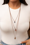 Follow the LUSTER - Copper oil spill necklace