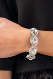 For the Win - White hinge bracelet