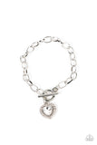 Till DAZZLE Do Us Part - White toggle bracelet