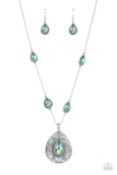 Magical Masquerade - Green iridescent necklace