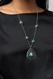 Magical Masquerade - Green iridescent necklace