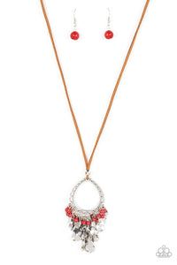 Paradise Pageantry - Red necklace