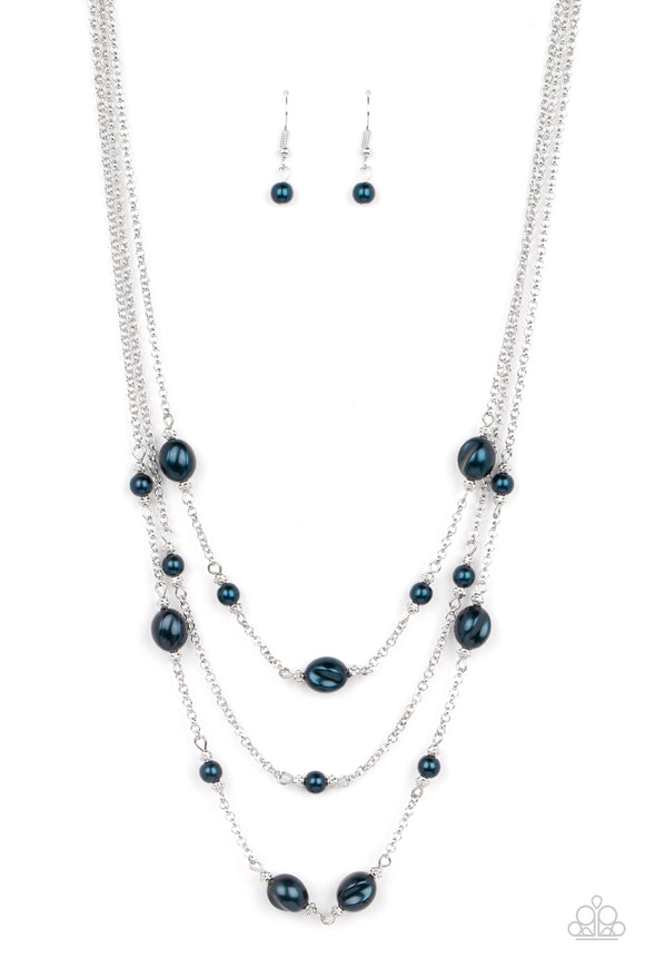 Pearlicious Pop - Blue pearl necklace