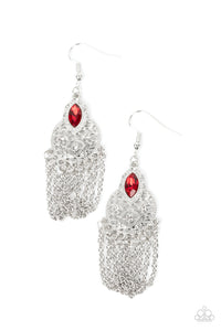 Pressed for CHIME - Red earrings