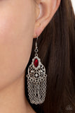 Pressed for CHIME - Red earrings