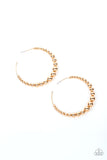 Show Off Your Curves - Gold hoop earrings