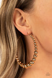 Show Off Your Curves - Gold hoop earrings