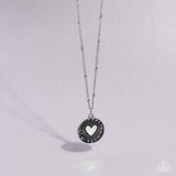 Lovestruck Shimmer - Silver heart necklace