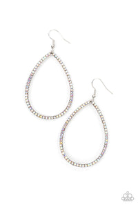 Black Tie Optional - Multi iridescent earrings