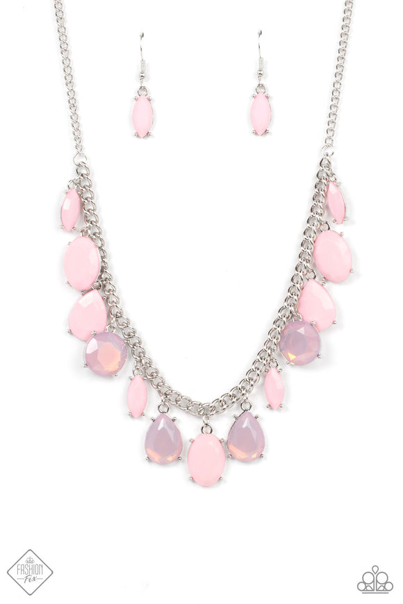 Fairytale Fortuity - Pink necklace