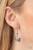 Fabulous Flutter - Pink butterfly earrings