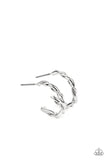 Irresistibly Intertwined - Silver Mini hoop earrings