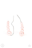 Dropping into Divine - Pink pearl ear crawler earrings