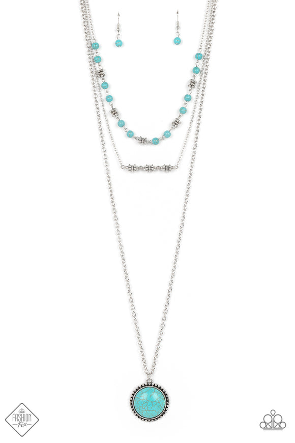 Sahara Symphony - Blue layered necklace