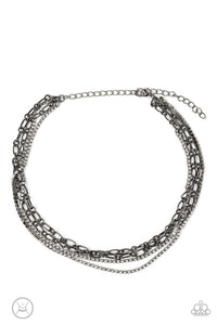 Glitter and Gossip - Black choker necklace