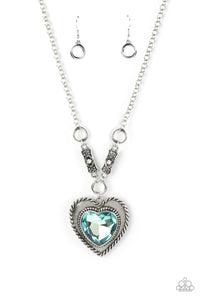 Heart Full of Fabulous - Blue heart necklace