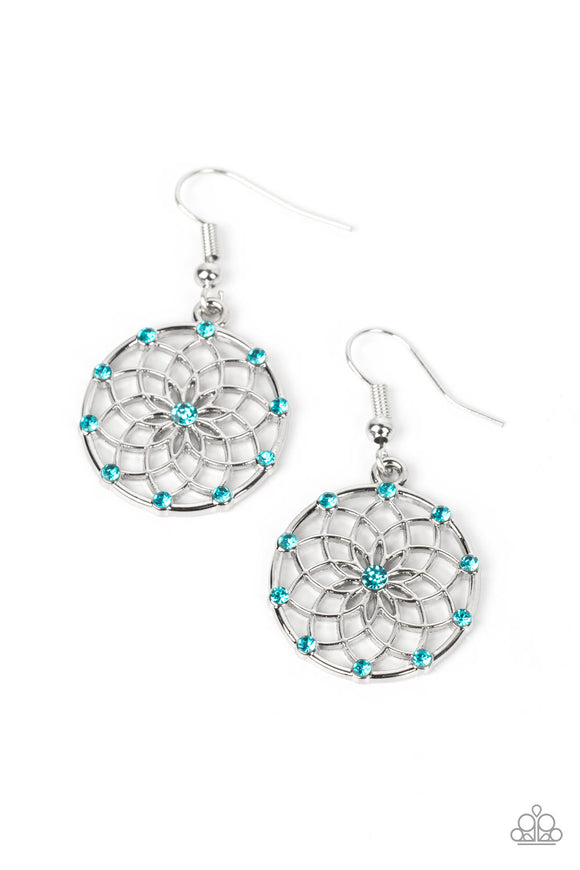 Springtime Salutations - Blue earrings