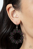 Floral Halos - Pink earrings