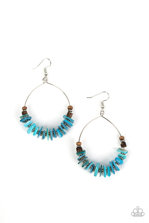 Hawaiian Kiss - Blue earrings