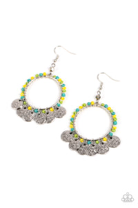 Bohemian Beach Blast - Green earrings