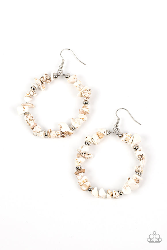 Mineral Mantra - White earrings