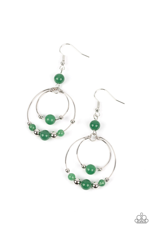 Eco Eden - Green earrings