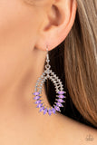 Lucid Luster - Purple earrings