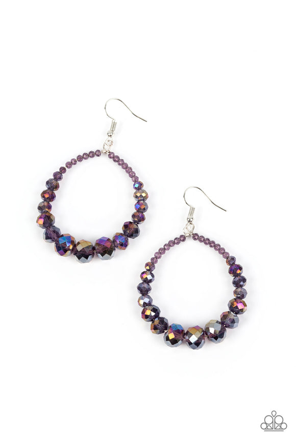 Astral Aesthetic - Purple Oil spill earrings