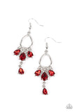 Coming in Clutch - Red earrings