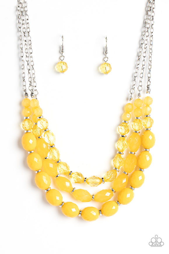 Tropical Hideaway - Yellow necklace