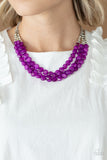 Pacific Picnic - Purple necklace