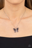 Flutter Forte - Purple butterfly necklace