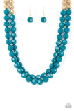 Greco Getaway - Blue necklace