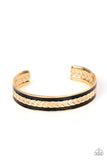 Hot on the TRAILBLAZER - Gold urban cuff bracelet