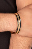 Hot on the TRAILBLAZER - Gold urban cuff bracelet