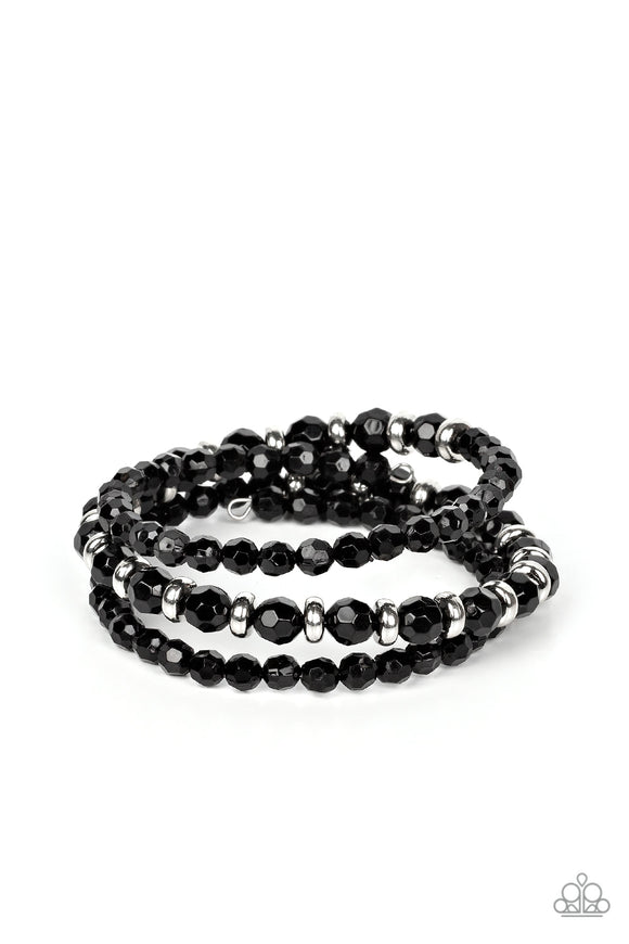 Its a Vibe - Black coil bracelet