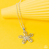 Botanical Ballad - Yellow flower necklace