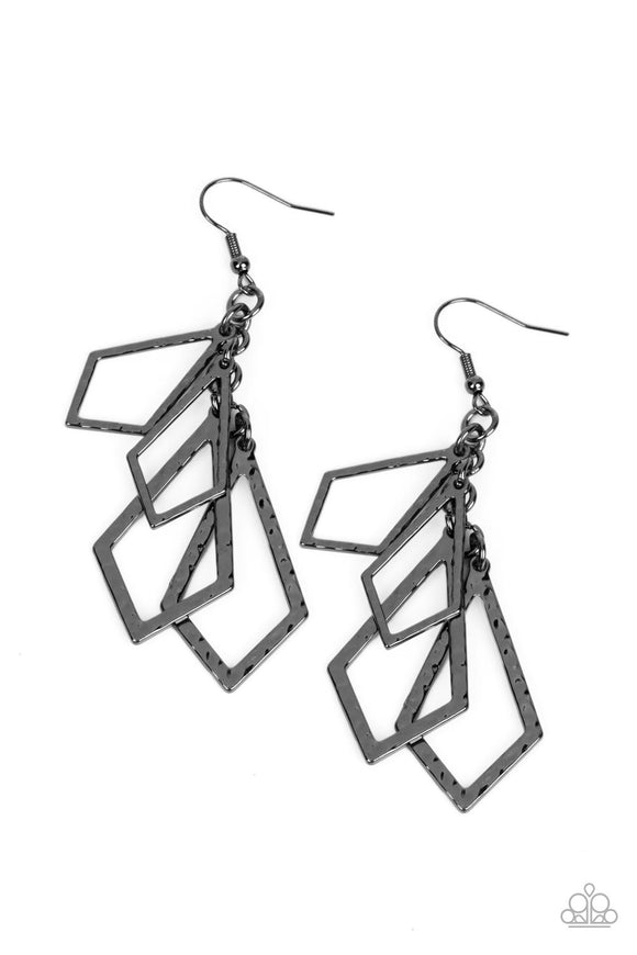 Totally TERRA-ific - Black earrings