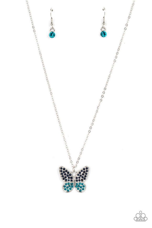 Flutter Forte - Blue butterfly necklace