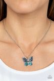 Flutter Forte - Blue butterfly necklace