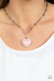 Everlasting Endearment - Pink heart necklace