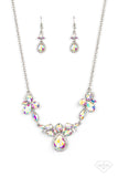 Intergalactic Icon - Multi iridescent empire diamond necklace