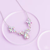 Intergalactic Icon - Multi iridescent empire diamond necklace